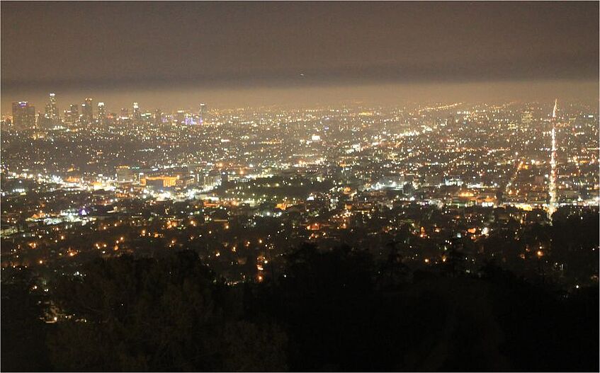 Night view of a city.