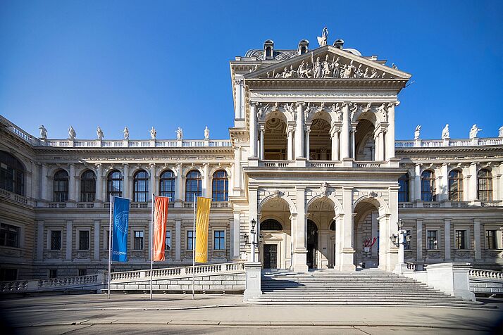 Front view of the main building.