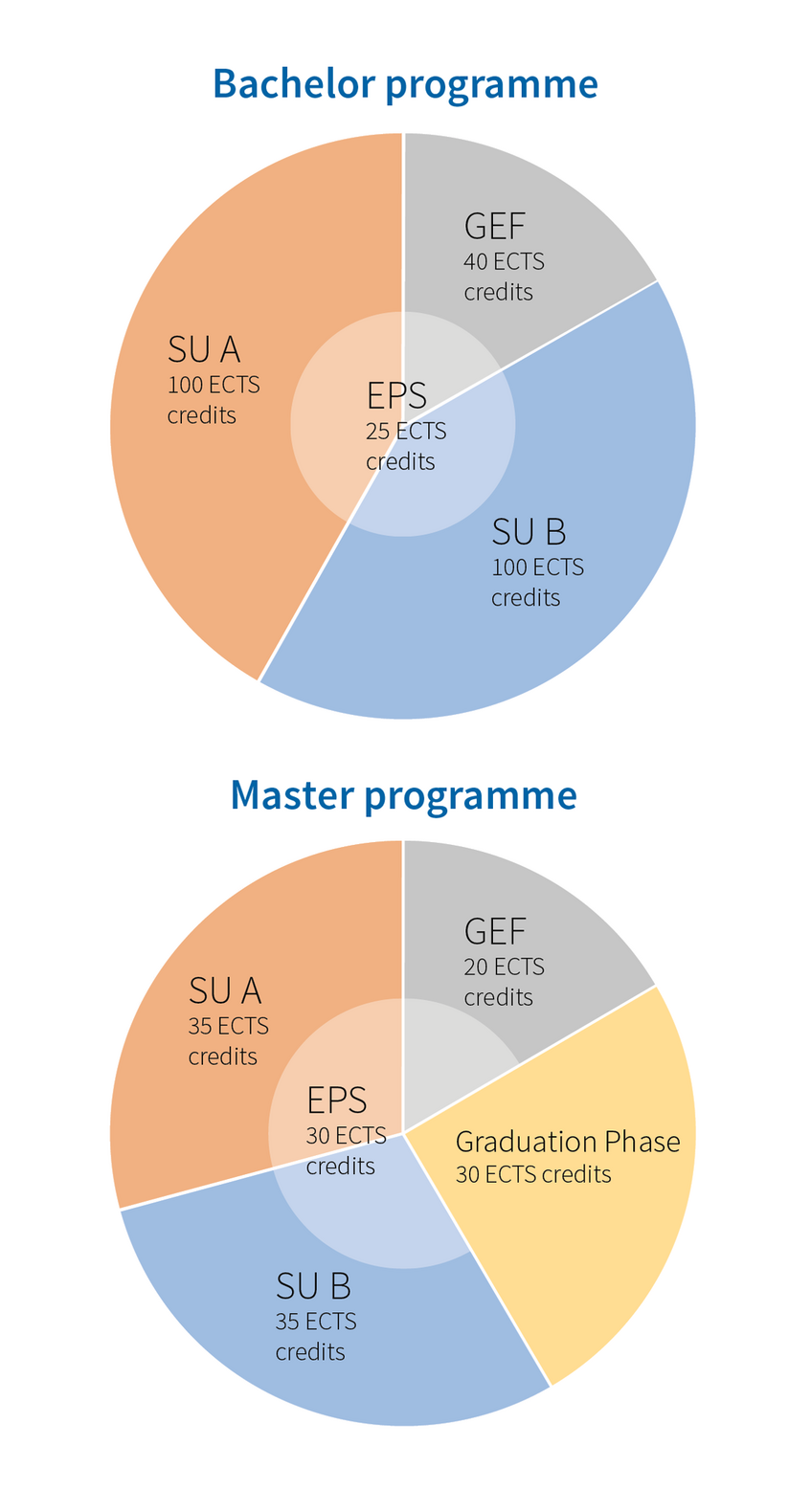 Graph of the programme work load.