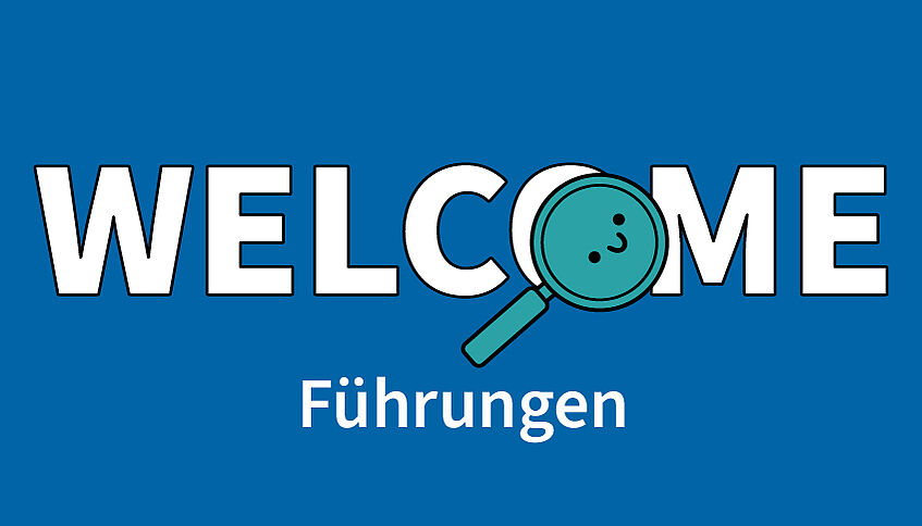 Banner mit dem Text Welcome Führungen