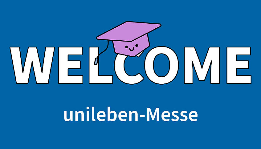 Banner mit dem Text unileben Messe